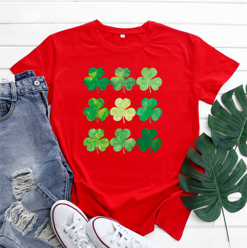 St Patrick's Day Cotton Women's Short Sleeve