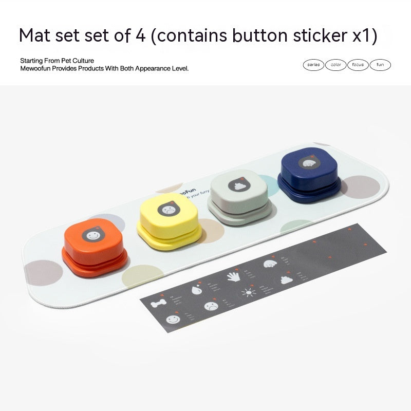 4 Colors Pet One-click Recordable Communication Button