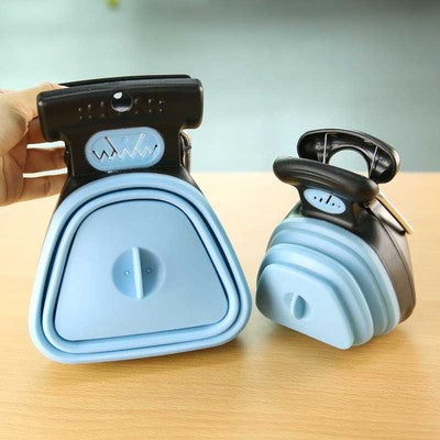 Pet Travel Foldable Pooper Scooper with 1 Roll Decomposable bags