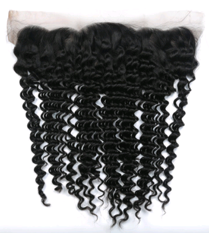 Human Hair Frontal Lace 4x13 Deep Wave