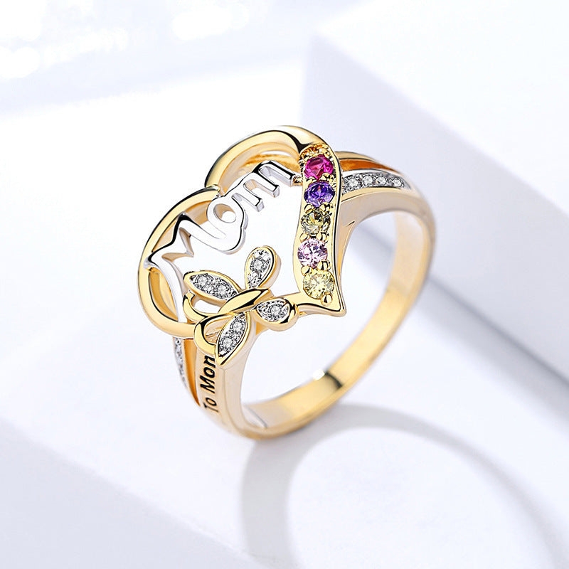 Love Heart Mother Ring