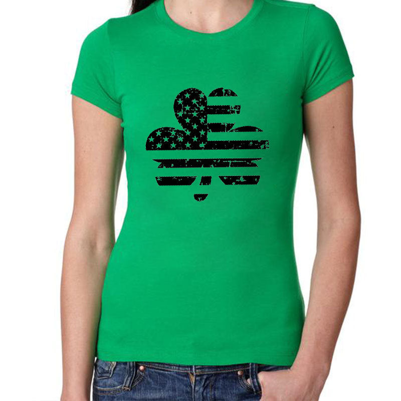 St. Patrick's Day Ladies Pure Cotton Short Sleeve T Shirt