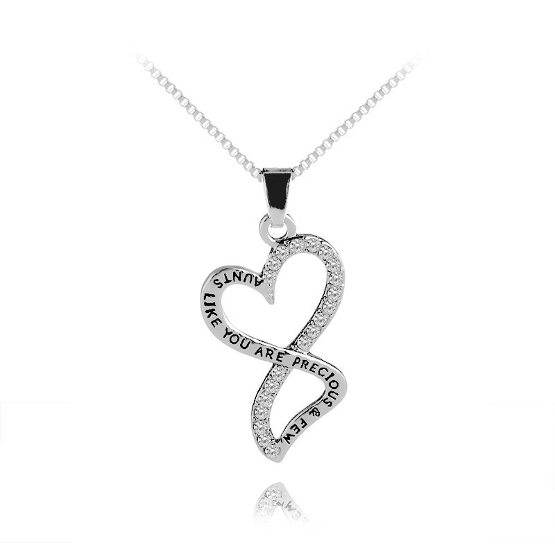 I Love You Mom Fashion Love Diamond Necklace