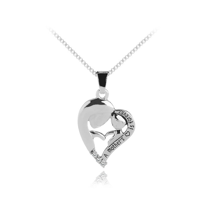 I Love You Mom Fashion Love Diamond Necklace