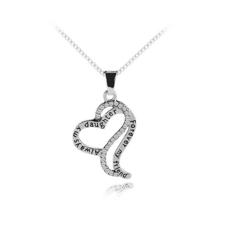 I Love You Mom Fashion Love Diamond Necklace