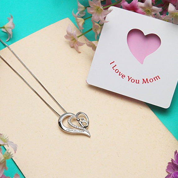 Mother's Day "I Love You Mom" Necklace