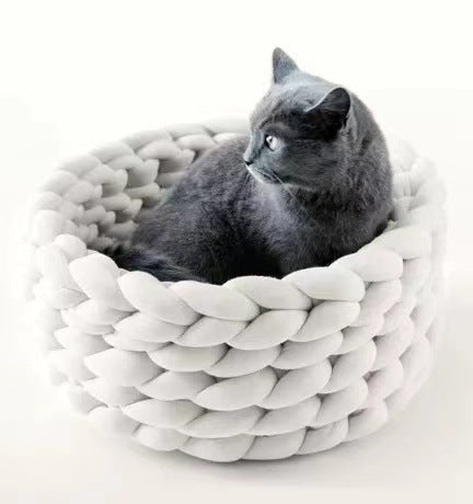 Pet House Cushion Soft Sleeping Basket