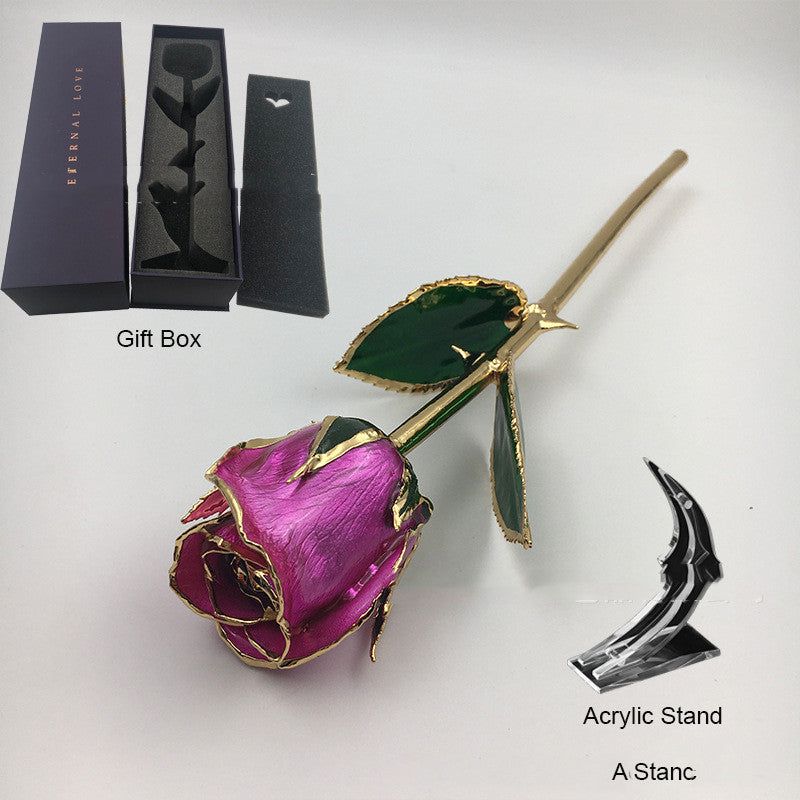 Colored Gilded Rose Crafts