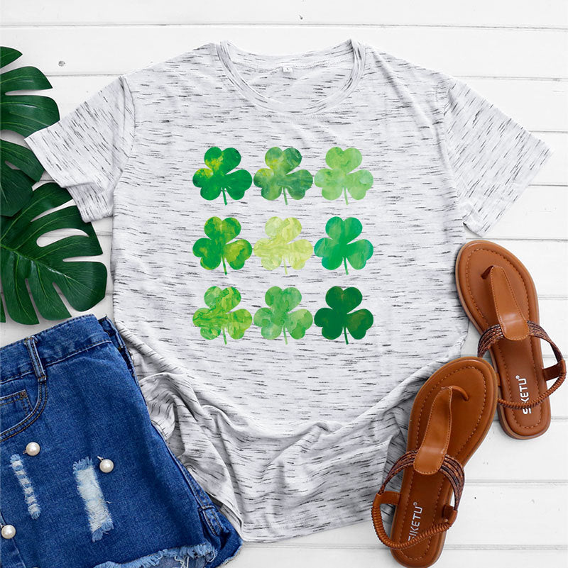 St Patrick's Day Cotton Women's Short Sleeve