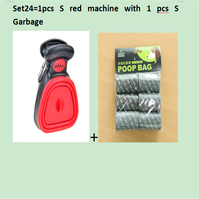 Pet Travel Foldable Pooper Scooper with 1 Roll Decomposable bags