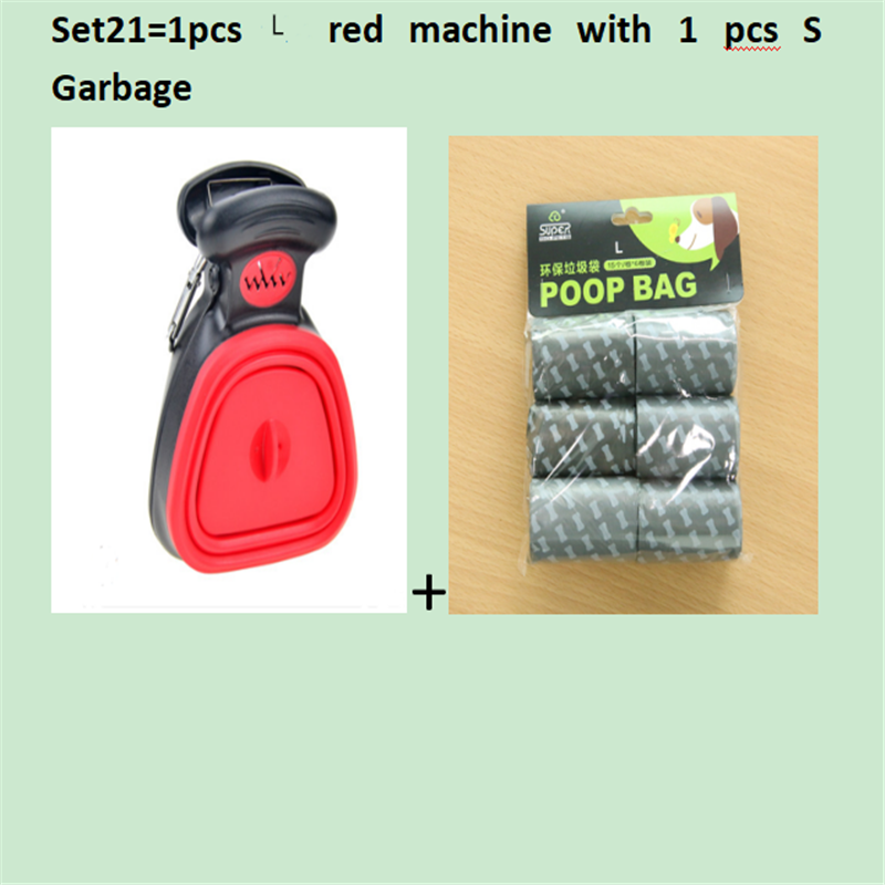 Pet Travel Foldable Pooper Scooper with 1 Roll Decomposable bags