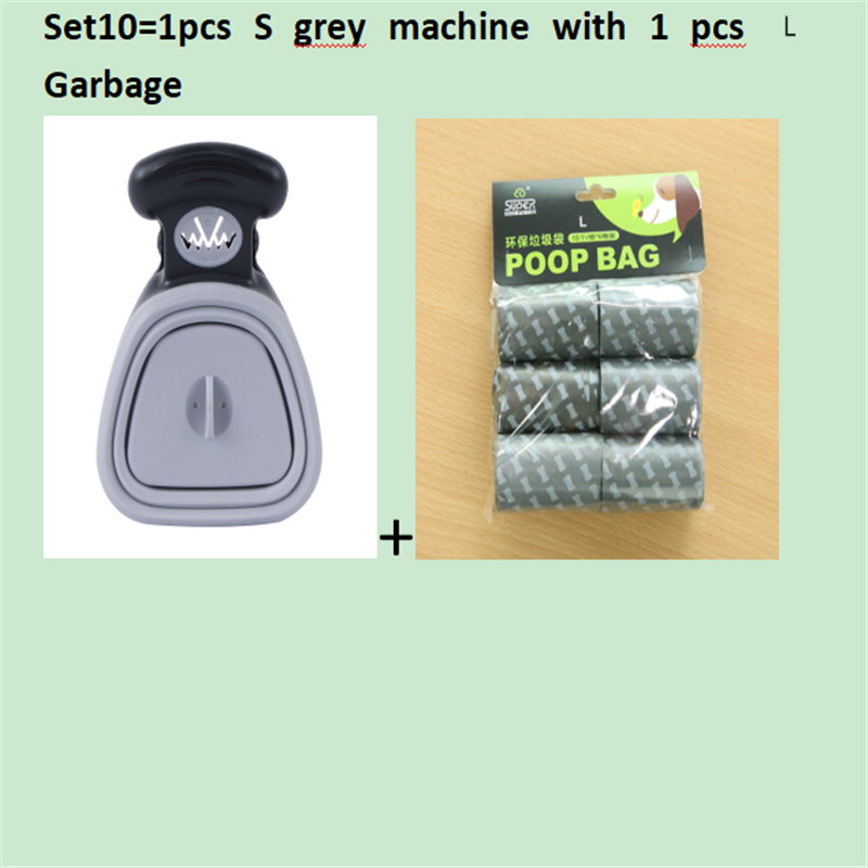 Pet Travel Foldable Pooper Scooper with 1 Roll Decomposable bags