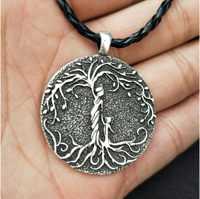 Viking Tree of Life Necklace Mother and two children