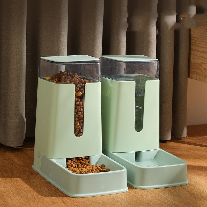 Pet Double Bowl Automatic Feeder Waterer