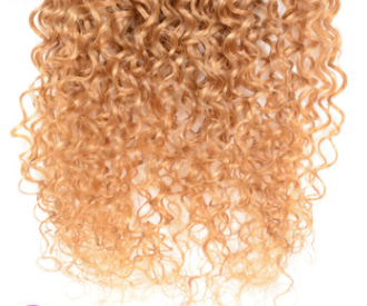 100% Human Hair Weave Ombre Kinky Curly