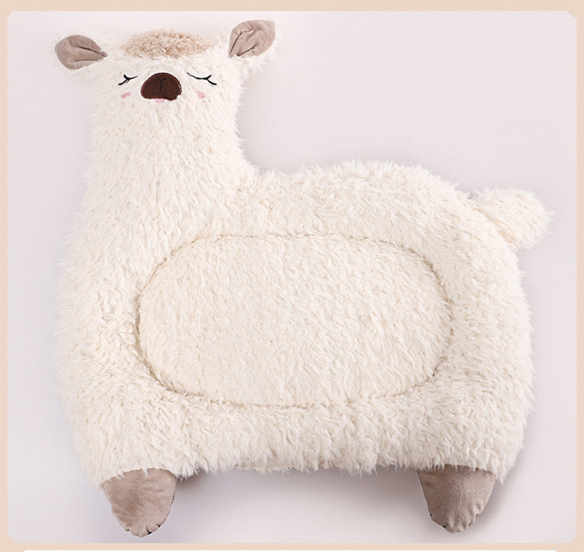 Alpaca Warm Plush Pet Bed