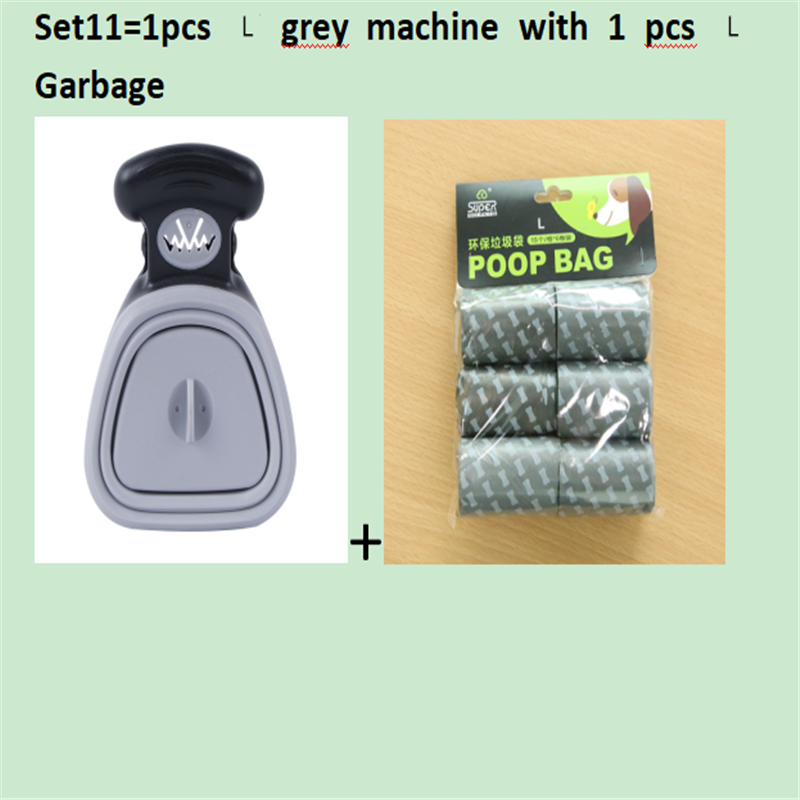 Pet Travel Foldable Pooper Scooper with 1 Roll Decomposable bags