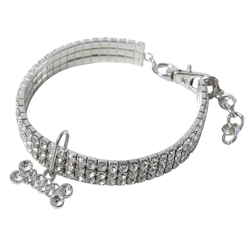 Bling Rhinestone Collar for Small Medium Dogs Cats