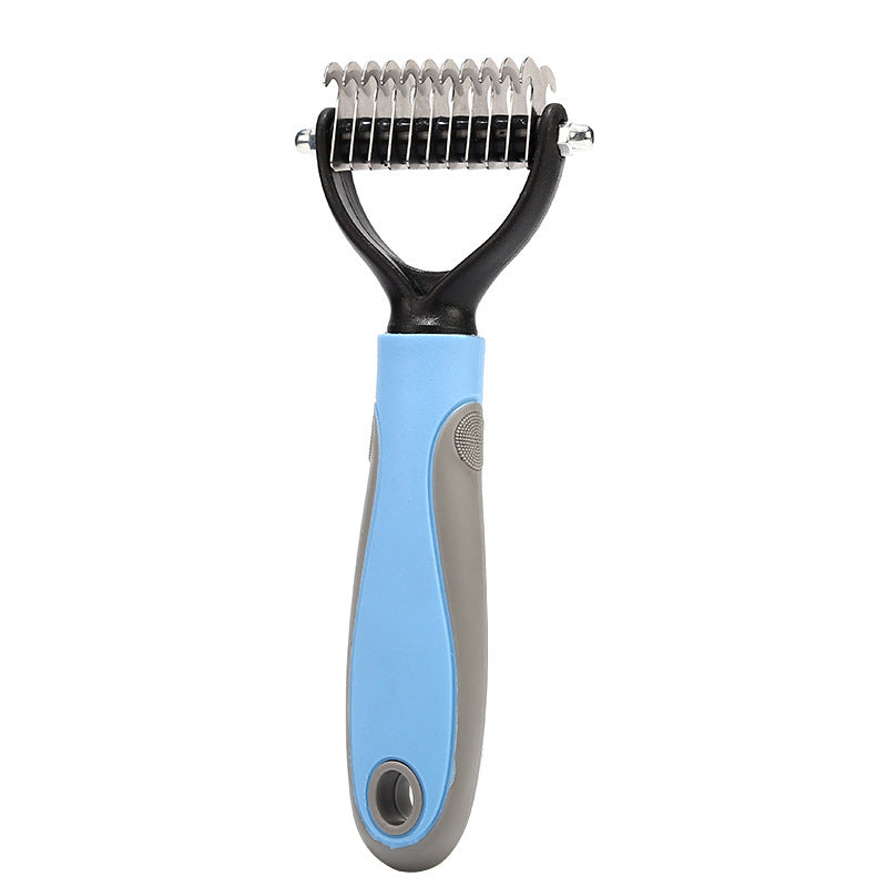 Stainless Double-sided Pet Brush Hair Removal, Shedding, Dematting Comb