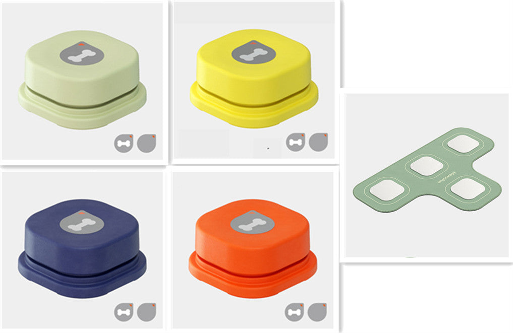 4 Colors Pet One-click Recordable Communication Button