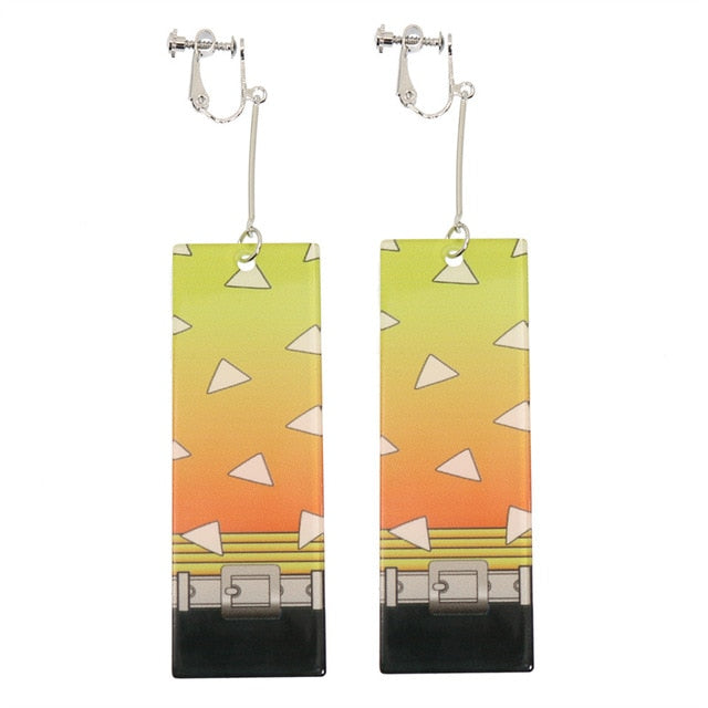 Acrylic Tanjiro Earrings