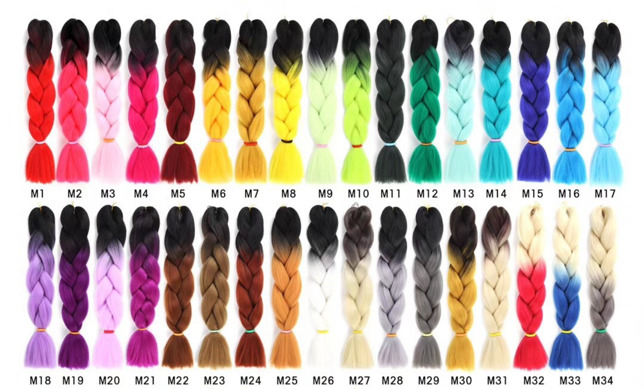 Colorful Ombre Braiding Hair Extensions