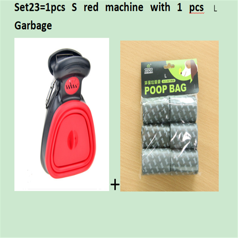 Pet Travel Foldable Pooper Scooper with 1 Roll Decomposable bags