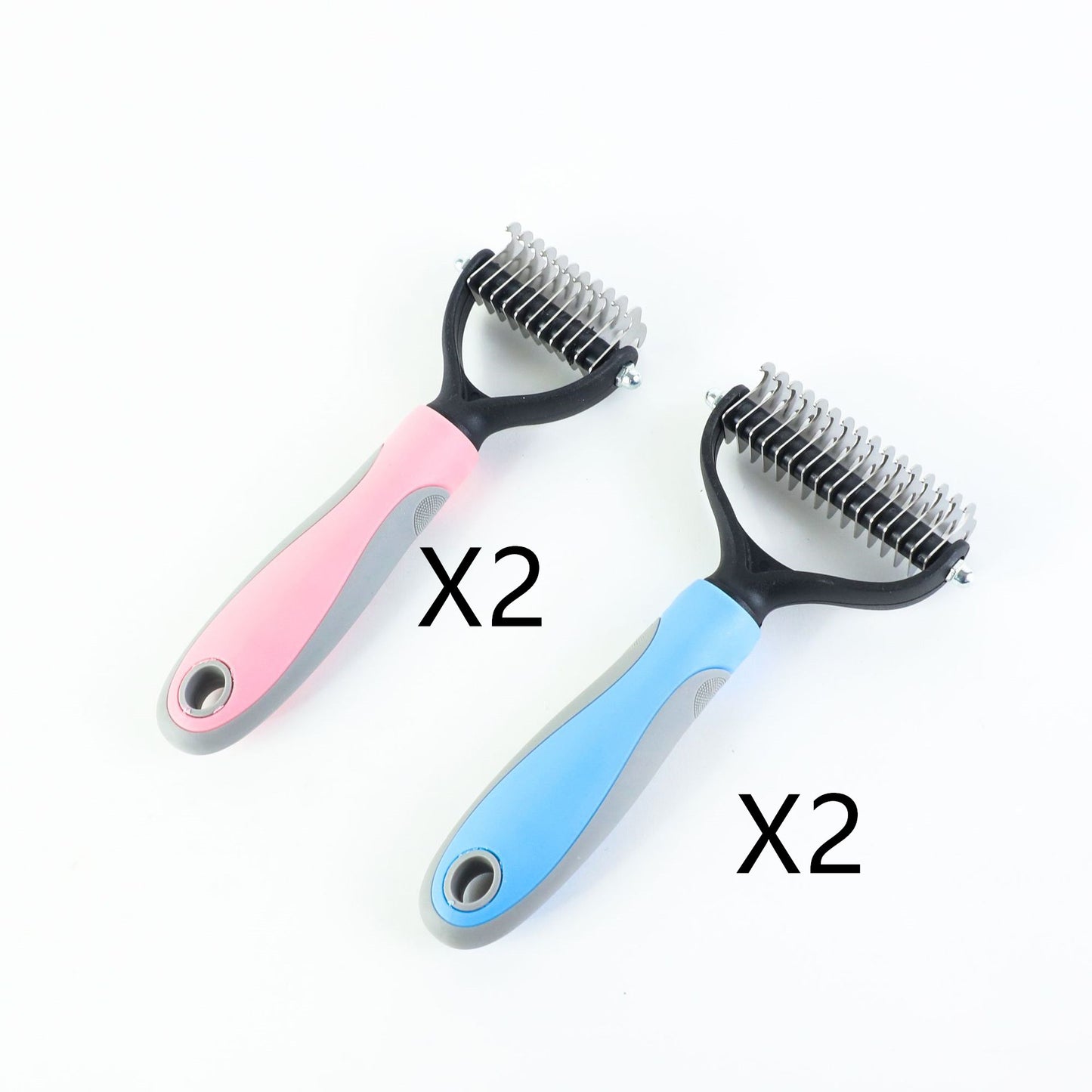 Stainless Double-sided Pet Brush Hair Removal, Shedding, Dematting Comb