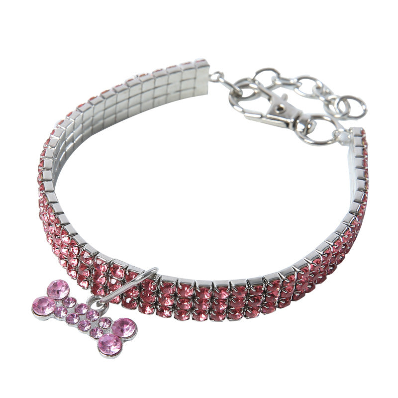 Bling Rhinestone Collar for Small Medium Dogs Cats