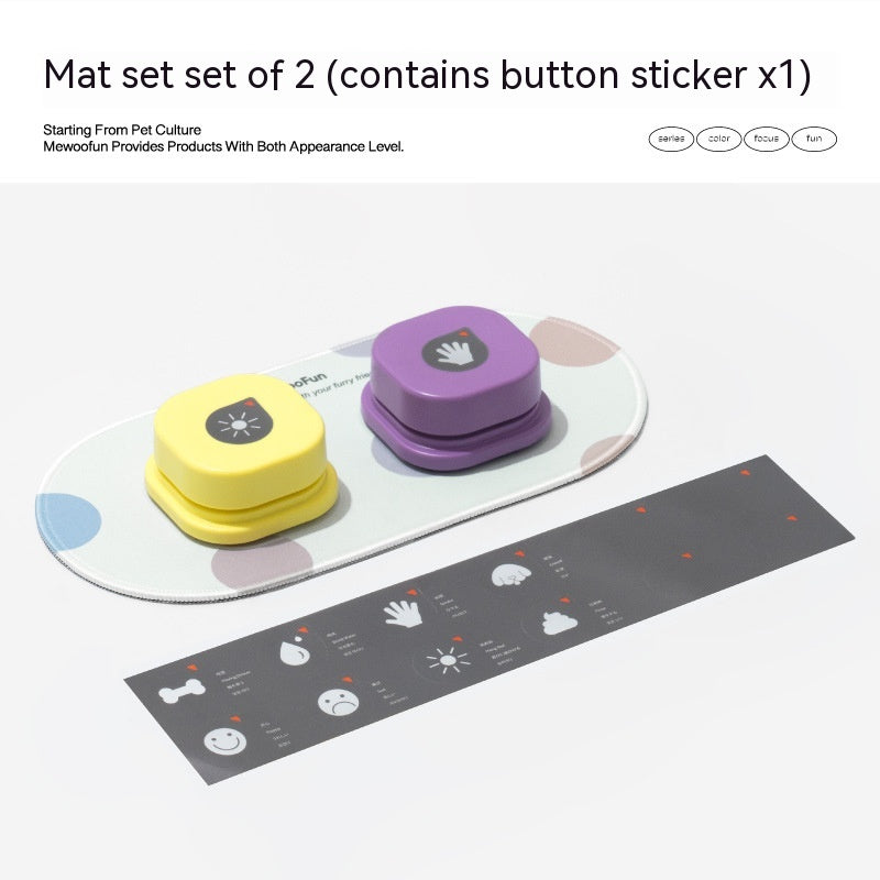 4 Colors Pet One-click Recordable Communication Button