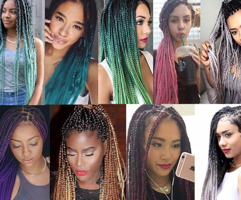 Colorful Ombre Braiding Hair Extensions