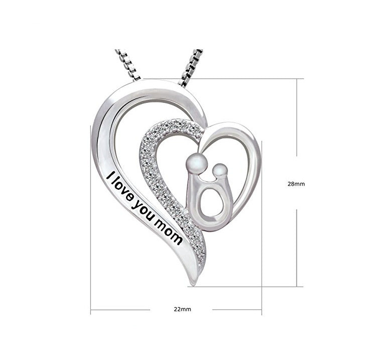 Mother's Day "I Love You Mom" Necklace