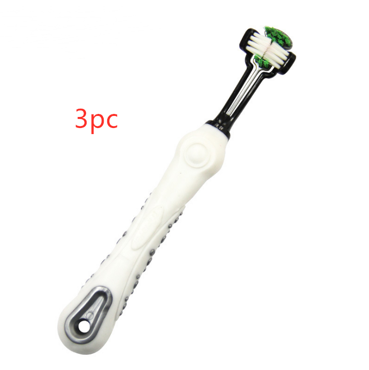 Three-Sided Pet Toothbrush Dog Brush