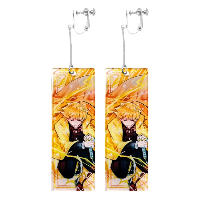 Acrylic Tanjiro Earrings