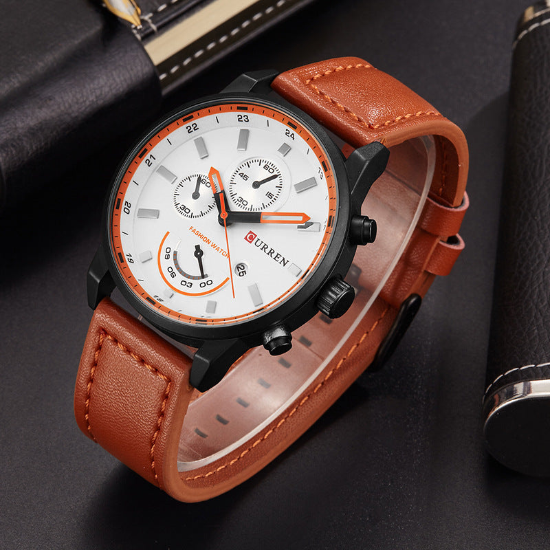 Casual Men's Watch Belt Calendar Quartz Watch