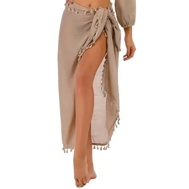 Womens Long Beach Cover Up Sarong