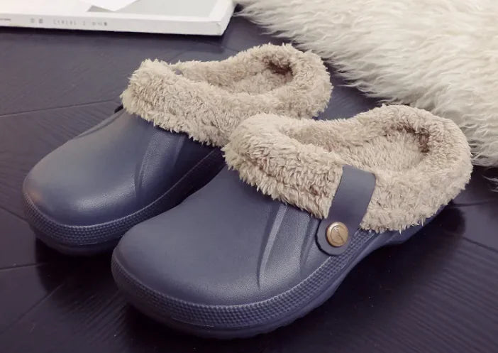 Waterproof Cotton Platform Slipper