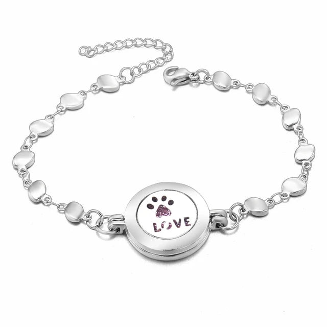 Heart-Shaped Adjustable Aromatherapy Bracelet