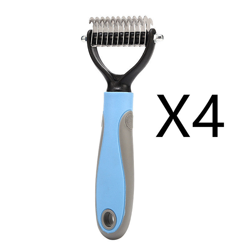 Stainless Double-sided Pet Brush Hair Removal, Shedding, Dematting Comb