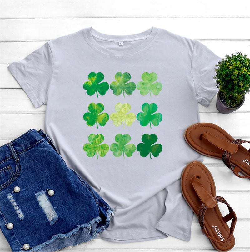 St Patrick's Day Cotton Women's Short Sleeve