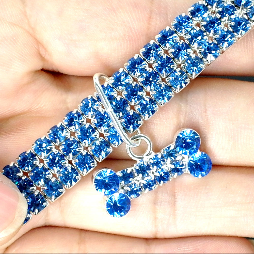 Bling Rhinestone Collar for Small Medium Dogs Cats