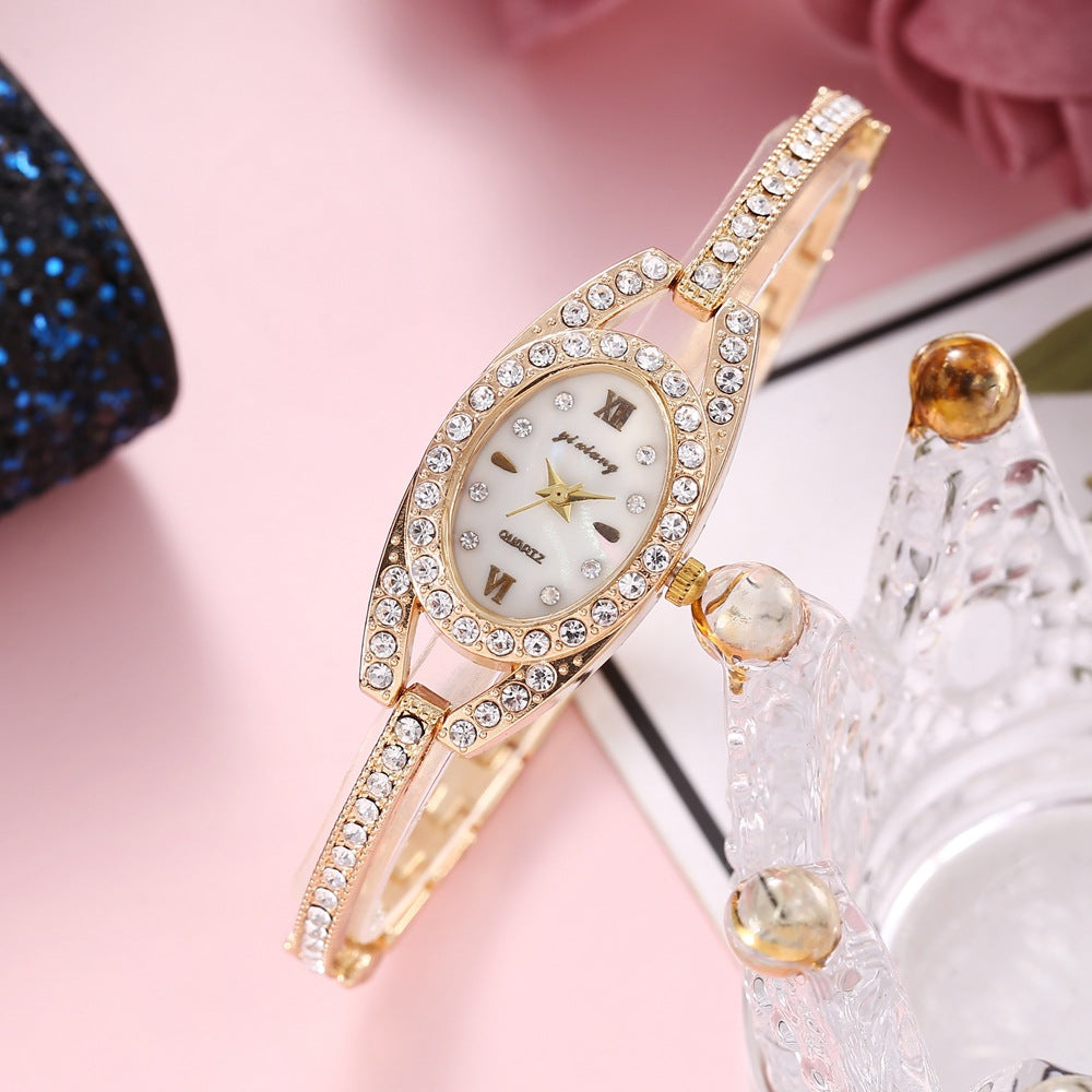 Female Student Oval Diamond Watch