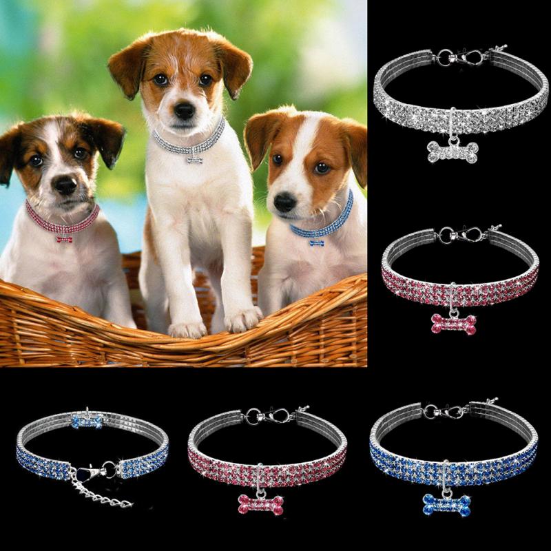 Bling Rhinestone Collar for Small Medium Dogs Cats