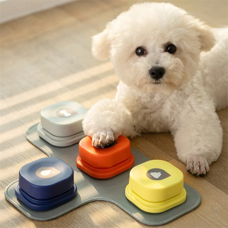 4 Colors Pet One-click Recordable Communication Button