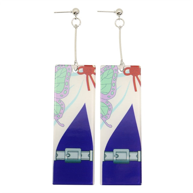 Acrylic Tanjiro Earrings