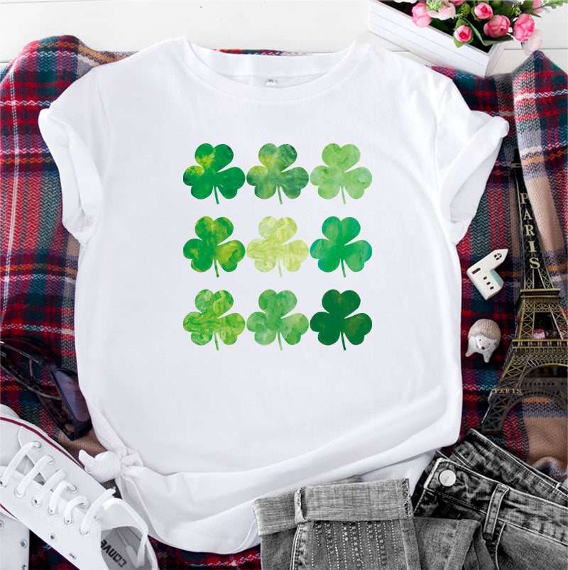 St Patrick's Day Cotton Women's Short Sleeve