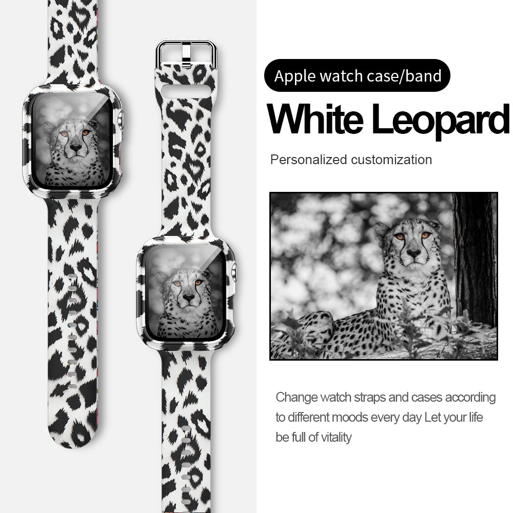 Suitable For Apple Watch Silicone Strap And Case Integrated With Pattern Printing