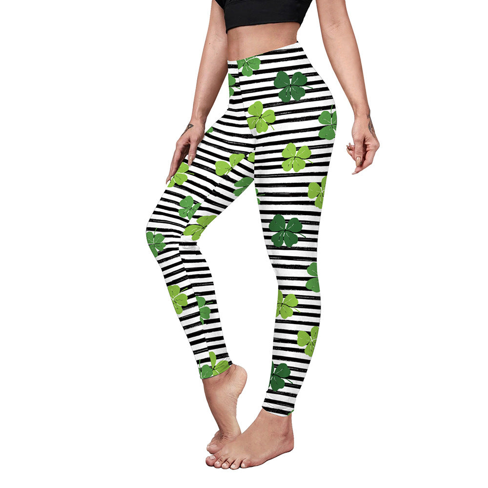 Saint Patrick's Day Digital Printed Women's Yoga Pants