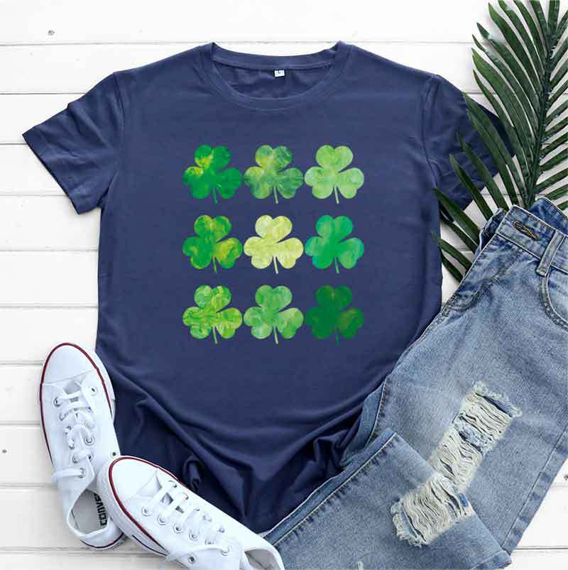 St Patrick's Day Cotton Women's Short Sleeve