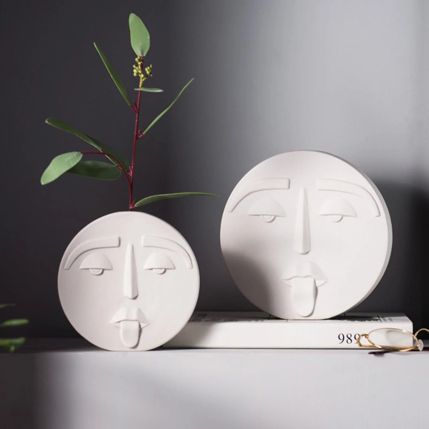 Human Face Expression Plant Pots